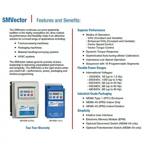 smvector features and benefit