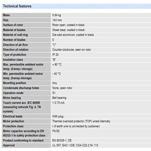 technical features